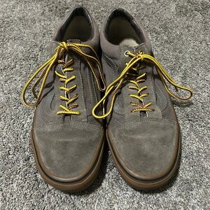 Vans Brown Suede Sneakers with Yellow and Red Laces Men’s size US 11